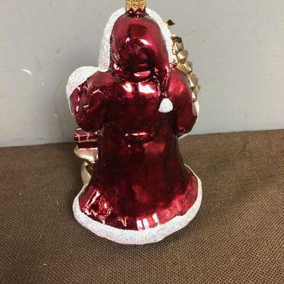 #93 Mercury Santa Glass Ornament