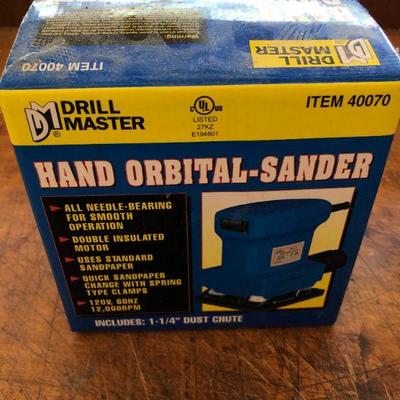 Drill Master Hand Orbital Sander in Box