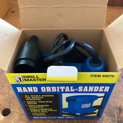 Drill Master Hand Orbital Sander in Box