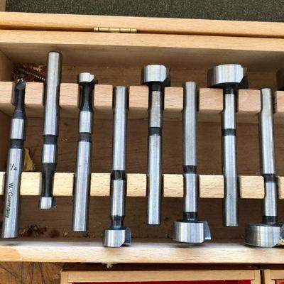 Lot of Quality Forstner Bits by Trendlines Inc and AMT