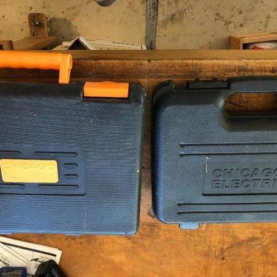 Lot of Chicago Electric Power Tools incl Cordless Drill and Rotary Tool
