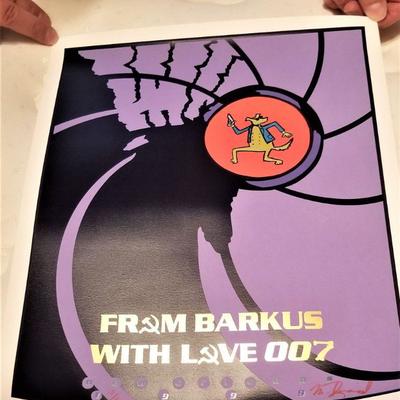 Lot #131  Krewe of Barkus 1999 Poster - From Barkus with Love 007 - unframed