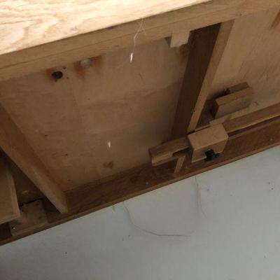 Quality Work Bench or Tool Bench with Built in Clamps and Wheels