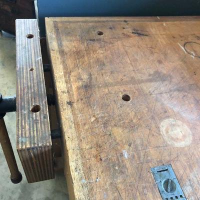 Quality Work Bench or Tool Bench with Built in Clamps and Wheels