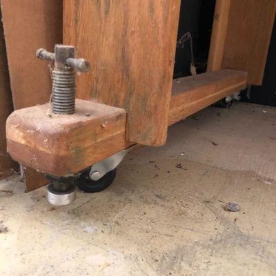 Quality Work Bench or Tool Bench with Built in Clamps and Wheels