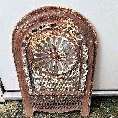 Lot #132  Great Antique Architectural Piece - Fireplace cover