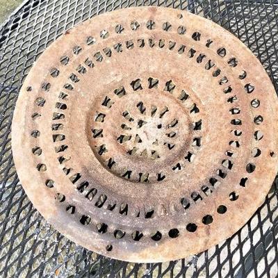 Lot #134  Antique Architectural Piece - Cast Iron Grate
