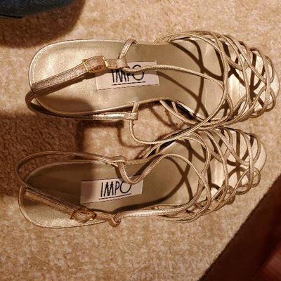 MB-228: two pair slingbacks one patent leather open toe and one sandals