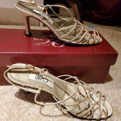 MB-228: two pair slingbacks one patent leather open toe and one sandals