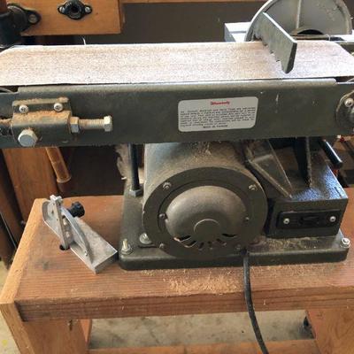 Duracraft Belt Disc Sander on Custom Built Stand with Wheels