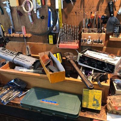 Lot of Workshop Assorted Tools for a Wood Workers or Craftsman's Shop
