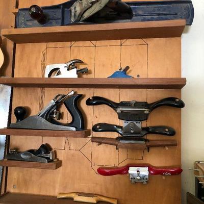 Lot of Wood Working Tools Wood Scraping Tools Bench Plane Tools
