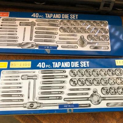 Lot of 3 Tap and Die Sets
