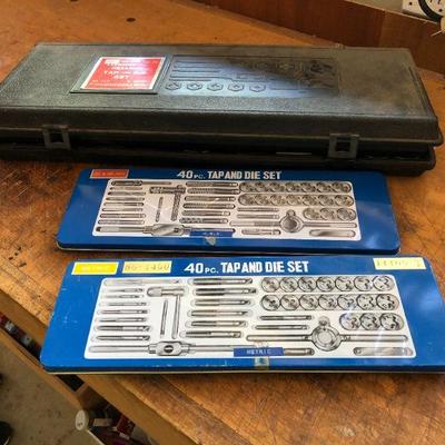 Lot of 3 Tap and Die Sets
