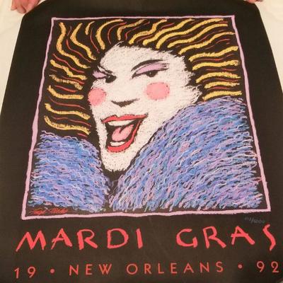 Lot #137  1992 Mardi Gras Poster by Hugh Ricks - Numbered