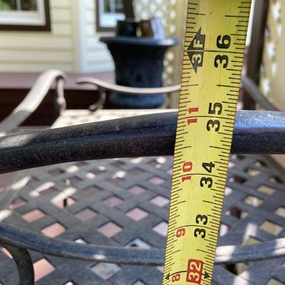 Lot 0utside1: Iron Serving Cart with 2 removable lift out trays