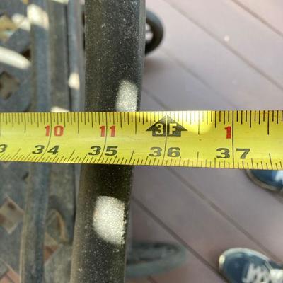 Lot 0utside1: Iron Serving Cart with 2 removable lift out trays