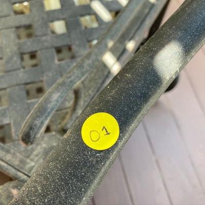 Lot 0utside1: Iron Serving Cart with 2 removable lift out trays