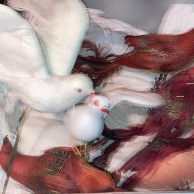 Lot B46: Decorative birds