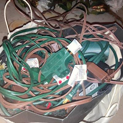Lot 54: Christmas Wiring, Lights, etc. 