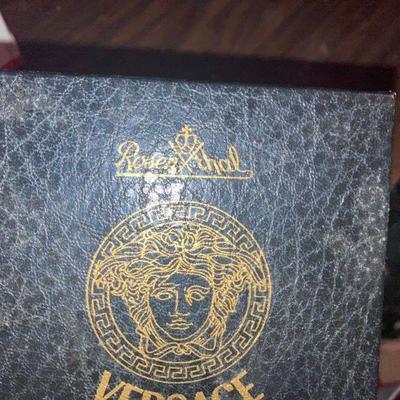 Lot B55: Medusa Rosenthal Versace Crystal Glass Paperweight in Orig. Box.