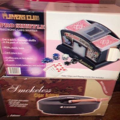 Lot B59: Card Shuffler and Smokeless Cigar Ashtray