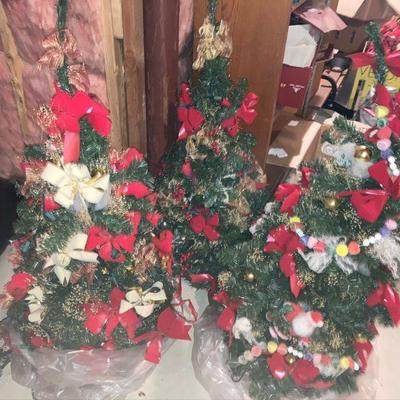 Lot B61: Three Christmas Trees 