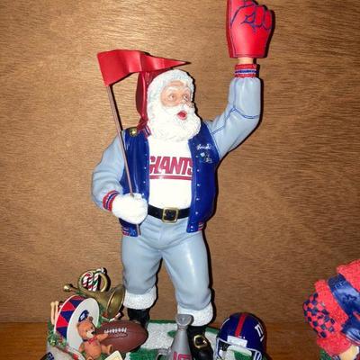 Lot B75: New York Giants Christmas Figurine Lot