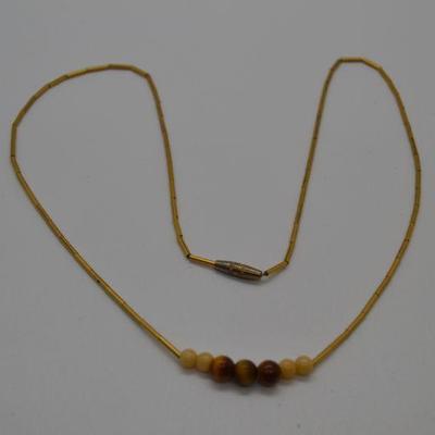 Lot J6: Goldtone choker and necklace