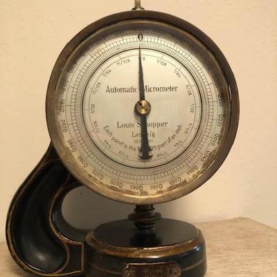 Antique Louis Schopper Leipzig Germany Automatic Micrometer Tool