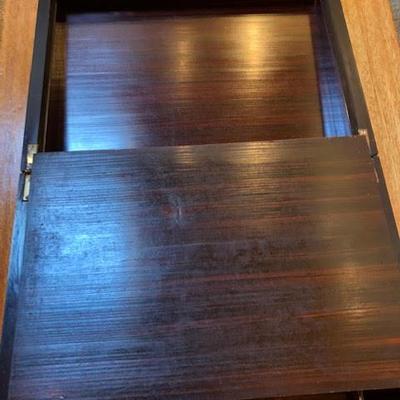 Antique Beautiful Wood & Mother of Pearl Inlay Portable Secretary Travelling Lap Writing Desk