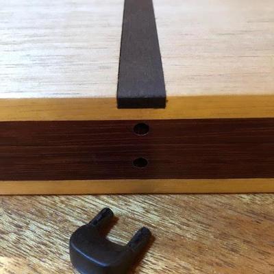 Antique Wood Dominoes Set in Original Box