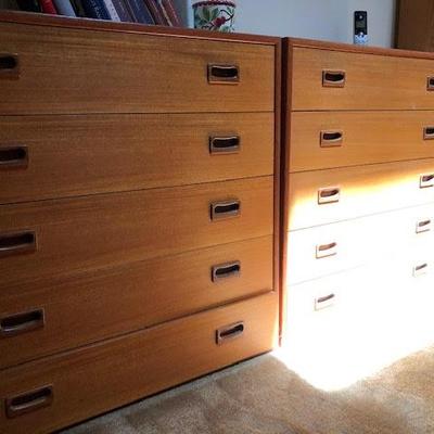 Set of Beautiful Matching Wood Dressers