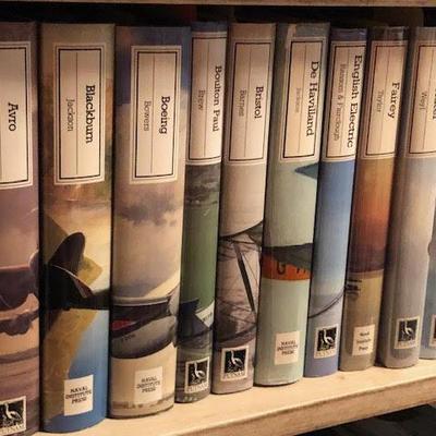 Bookshelf Including Model Airplane Books