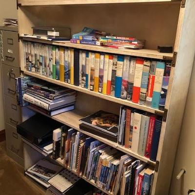 Bookshelf Including Model Airplane Books