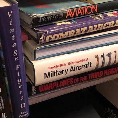 Bookshelf Including Model Airplane Books