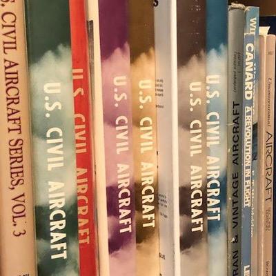 Tall Bookshelf with Civil War and Other Airplane Books