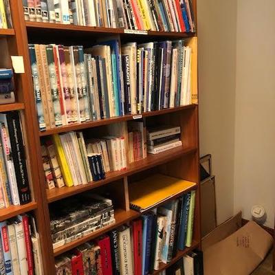 Tall Bookshelf with Vintage Model Plane Magazines 