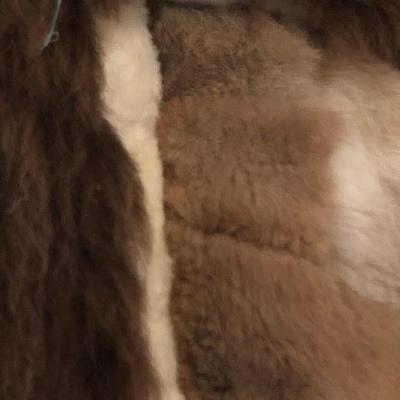 Genuine Lama Alpaca Fur Rug or Throw Blanket
