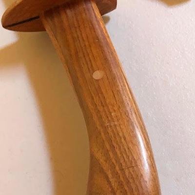 Lot of 4 Display Wood Practice Swords and a Machete