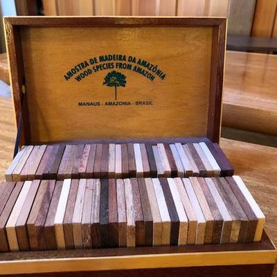 Gorgeous Amazonian Wood Box and Species Samples 