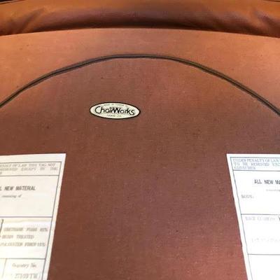 Vintage Chairworks Leather Chair with Foot Rest