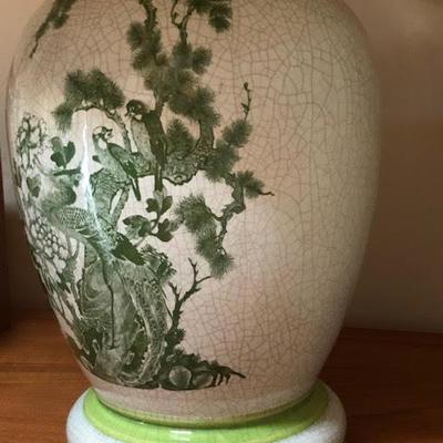 Vintage Asian Porcelain Lamp