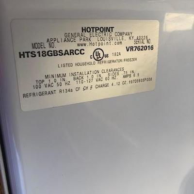Vintage Hotpoint Refrigerator and Freezer
