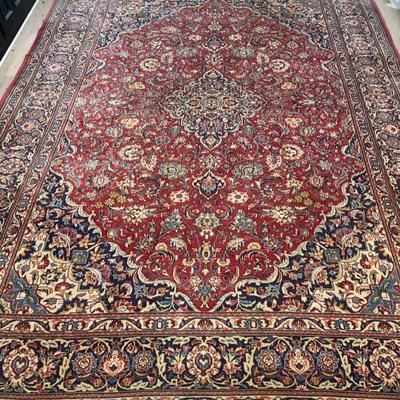 Lot # 670 Large Oriental Hand Knotted Rug 