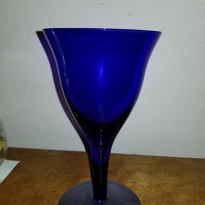 Lot 61 Blue Cobalt Goblet