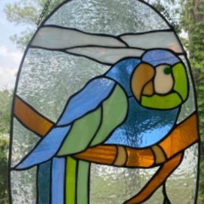 Lot # 685 Parrot Stained Glass 