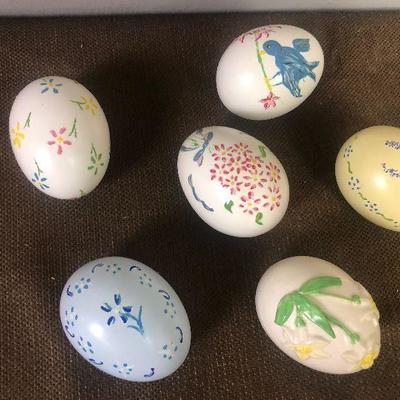 #123 Ceramic Hand Decorated Easter Eggs