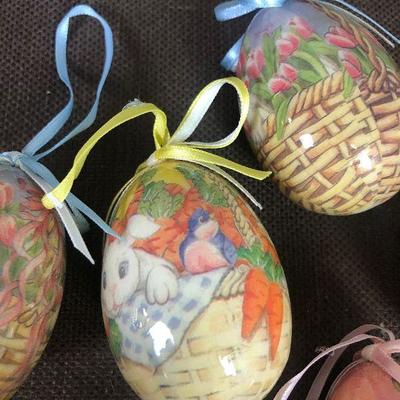 #124Easter Bunny Egg Ornaments