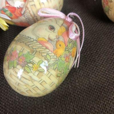 #124Easter Bunny Egg Ornaments